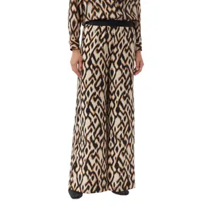 Womens Viscose Palazzo Trousers COMMA image-2