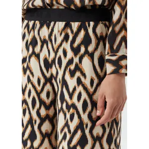 Womens Viscose Palazzo Trousers COMMA image-3