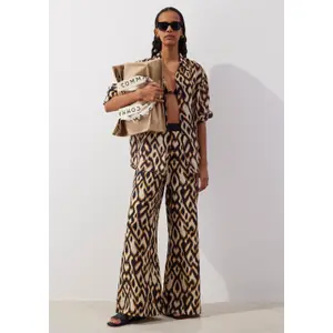 Womens Viscose Palazzo Trousers COMMA image-6