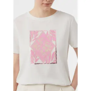 Women's Front Print Jersey T-shirt COMMA image-3