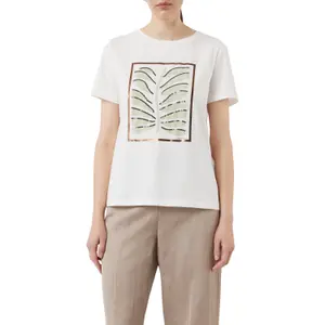 Women's Front Print Jersey T-shirt COMMA image-2
