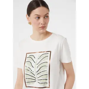 Women's Front Print Jersey T-shirt COMMA image-3
