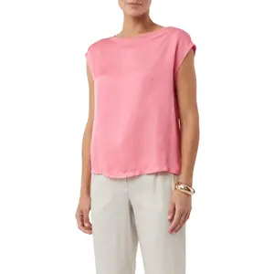 Women's Dropped Shoulder Viscose T-Shirt COMMA image-2
