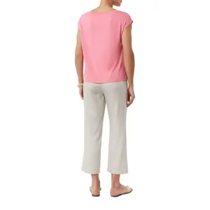 Women's Dropped Shoulder Viscose T-Shirt COMMA image-5