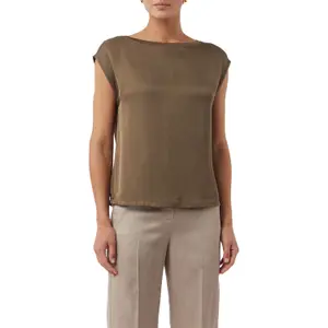 Women's Dropped Shoulder Viscose T-Shirt COMMA image-2