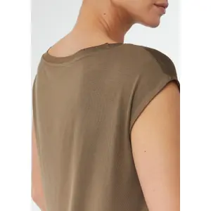 Women's Dropped Shoulder Viscose T-Shirt COMMA image-3