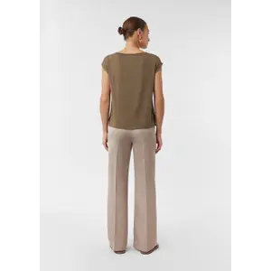 Women's Dropped Shoulder Viscose T-Shirt COMMA image-4