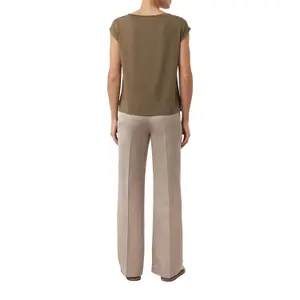 Women's Dropped Shoulder Viscose T-Shirt COMMA image-5
