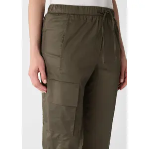 Women's Poplin Cargo Trousers COMMA image-3