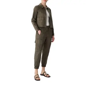 Women's Poplin Cargo Trousers COMMA image-6