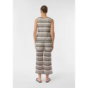 Women's Zigzag Mesh Pattern Tank Top COMMA image-4