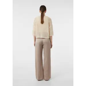 Women's Square Cut Cardigan with Openwork Pattern COMMA image-4