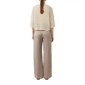 Women's Square Cut Cardigan with Openwork Pattern COMMA image-5
