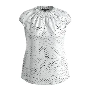 Women's All-Over Print Satin Blouse COMMA image-0