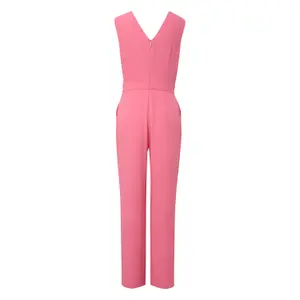 Ärmelloses Jumpsuit mit weitem Bein und V-Ausschnitt für Frauen COMMA image-1