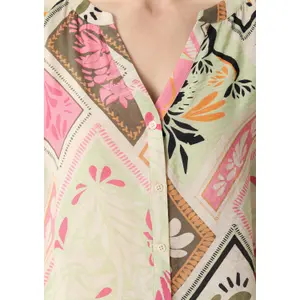 Women's Long Sleeve All Over Print Shirt COMMA image-3