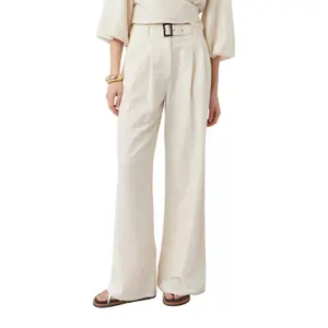 Women's Linen Wide Leg Trousers COMMA Füsun Lindner image-2