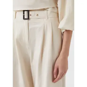 Women's Linen Wide Leg Trousers COMMA Füsun Lindner image-3