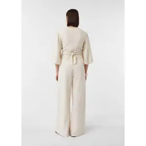 Women's Linen Wide Leg Trousers COMMA Füsun Lindner image-4