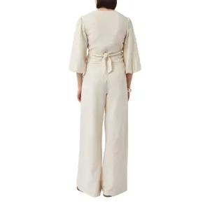 Women's Linen Wide Leg Trousers COMMA Füsun Lindner image-5