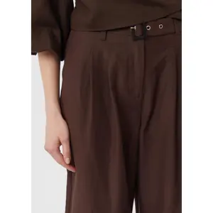 Women's Linen Wide Leg Trousers COMMA Füsun Lindner image-3