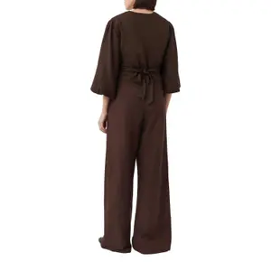 Women's Linen Wide Leg Trousers COMMA Füsun Lindner image-5