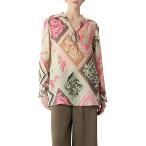 Fluid Long Sleeve Viscose Blouse Women's COMMA image-2
