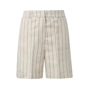 Striped Linen Shorts Women COMMA image-0