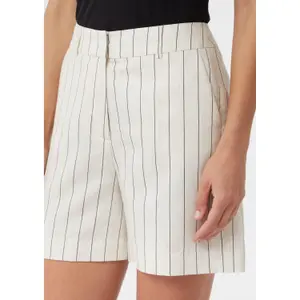 Striped Linen Shorts Women COMMA image-3