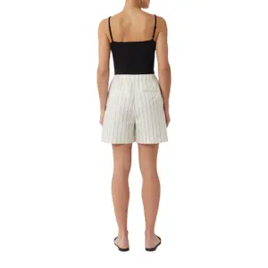 Striped Linen Shorts Women COMMA image-5