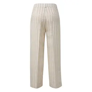 Women's Striped Linen Trousers COMMA image-1