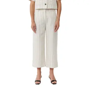 Women's Striped Linen Trousers COMMA image-2