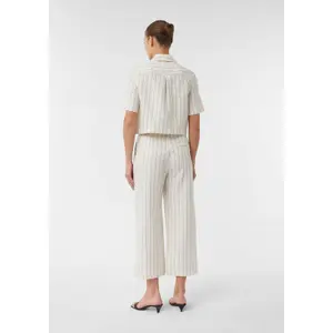Women's Striped Linen Trousers COMMA image-4