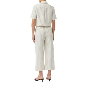 Women's Striped Linen Trousers COMMA image-5