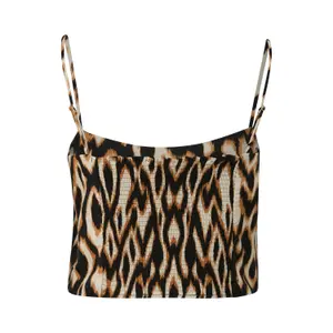 Smocked and Printed Women's Tank Top COMMA 1 image-1