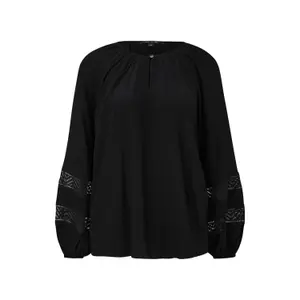 Chiffon Blouse with Lace Details for Women COMMA image-0