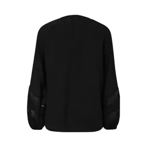 Chiffon Blouse with Lace Details for Women COMMA image-1