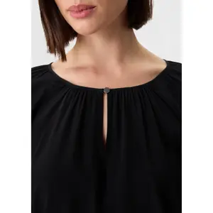 Chiffon Blouse with Lace Details for Women COMMA image-3