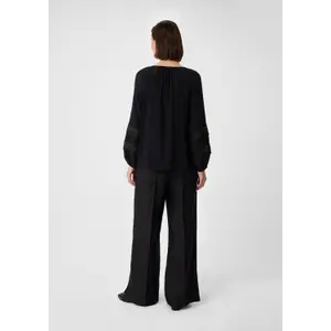 Chiffon Blouse with Lace Details for Women COMMA image-4
