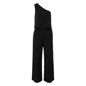 Sleeveless Jumpsuit with Wide Legs and V-Neck for Women COMMA image-0