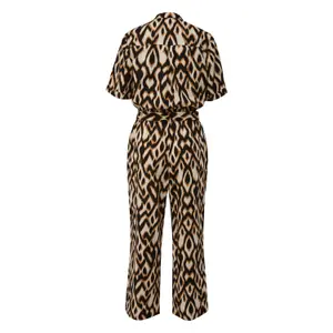 Short Sleeve Jumpsuit with All-Over Print Women COMMA image-1