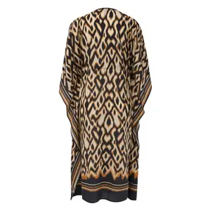 Women's All-Over Print Dress with Tying Belt COMMA image-1