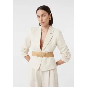 Ladies Woven Effect Elastic Belt COMMA image-4