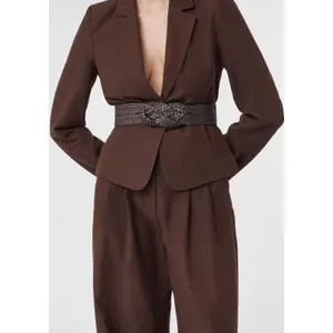Ladies Woven Effect Elastic Belt COMMA image-3