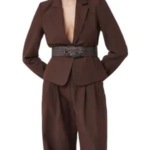 Ladies Woven Effect Elastic Belt COMMA image-4