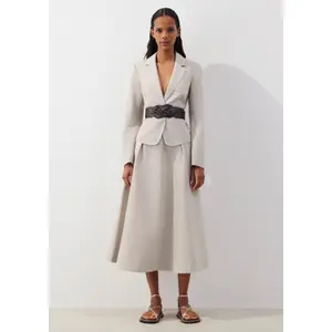 Ladies Woven Effect Elastic Belt COMMA image-5