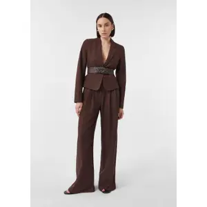 Ladies Woven Effect Elastic Belt COMMA image-6