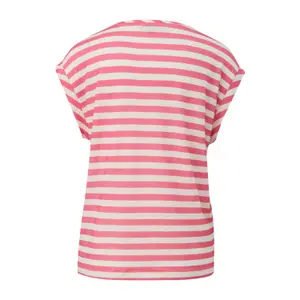 Women's Striped Linen Blend Jersey T-Shirt COMMA image-1