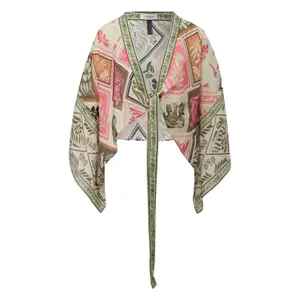 Women’s Muslin Poncho COMMA image-0