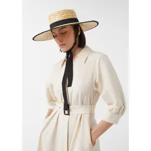 Fine Straw Sun Hat for Women COMMA image-6